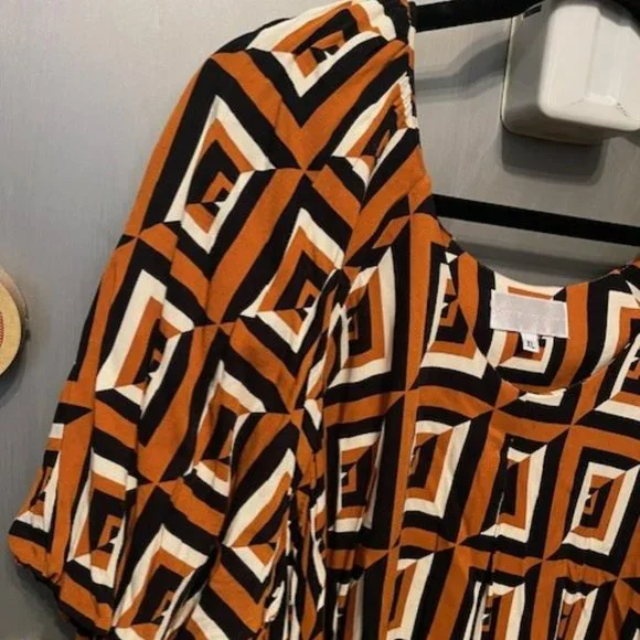 Anthropologie Corey Lynn Calter Meriwether Tunic Dress - Retro geometric print - Picture 9 of 16